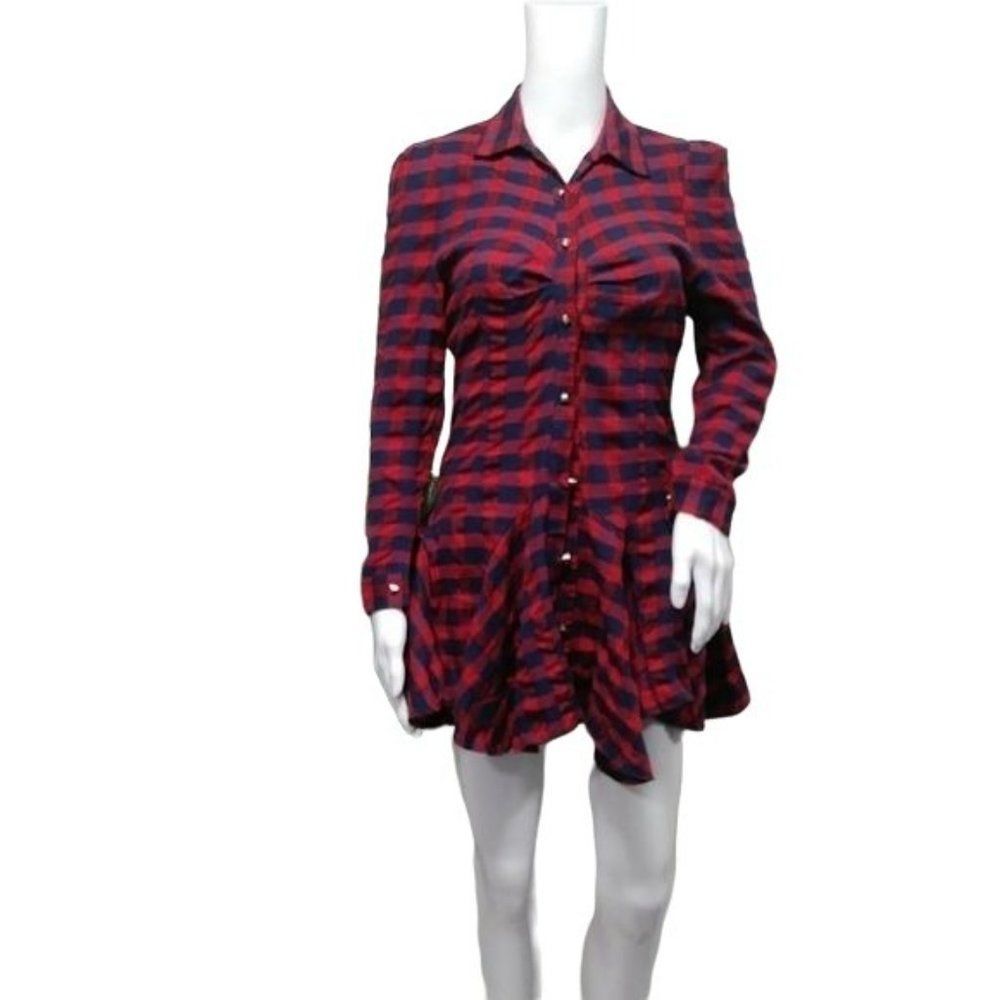 Plaid Swing Mini Dress  S - Picture 6 of 14